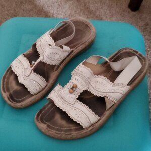 White sandals